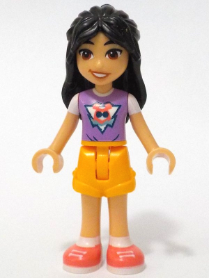 Friends Liann - Medium Lavender Top, Bright Light Orange Shorts, Coral Shoes – ПРИЯТЕЛИ