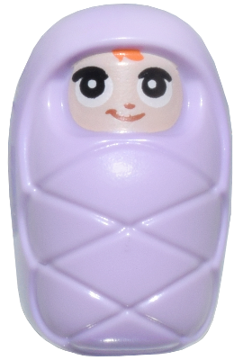 Baby / Infant - with Stud Holder on Back with Smiling Face, Large Eyes and Orange Hair Pattern (Baby Ella) (6483678) – ПРИЯТЕЛИ