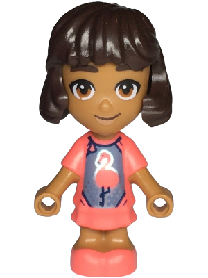 Friends Alba - Micro Doll, Coral Dress – ПРИЯТЕЛИ