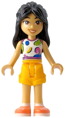 Friends Liann - White Tank Top, Bright Light Orange Shorts, Coral Shoes – ПРИЯТЕЛИ