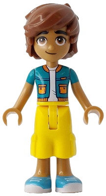 Friends Leo - Dark Turquoise Jacket, Yellow Cropped Trousers, Medium Azure Shoes – ПРИЯТЕЛИ