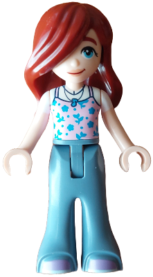 Friends Paisley - Bright Pink Tank Top, Sand Blue Trousers Bell-Bottoms, Medium Lavender Shoes – ПРИЯТЕЛИ