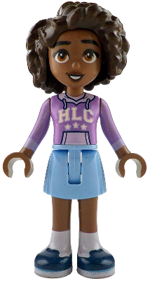 Friends Aliya - Medium Lavender Hoodie, Bright Light Blue Skirt, Dark Blue Shoes – ПРИЯТЕЛИ