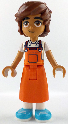 Friends Leo - Reddish Orange Apron, Medium Azure Shoes – ПРИЯТЕЛИ