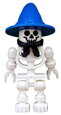 Skeleton with Standard Skull, Blue Wizard / Witch Hat and Black Bandana (Boney) – ПЪТЕШЕСТВЕНИЦИ ВЪВ ВРЕМЕТО
