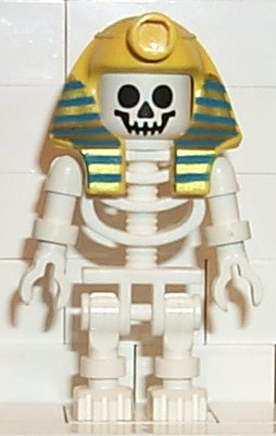 Skeleton with Standard Skull, Yellow Mummy Headdress with Pattern – ПРИЛЮЧЕНЦИ