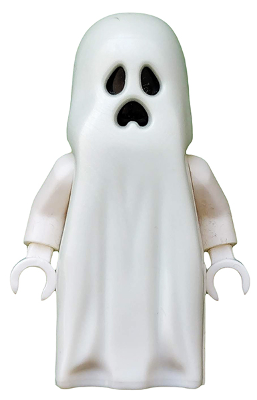 Ghost with Pointed Top Shroud with 1 x 2 Plate and 1 x 2 Brick as Legs – БОЙЦИ НА ЧУДОВИЩА
