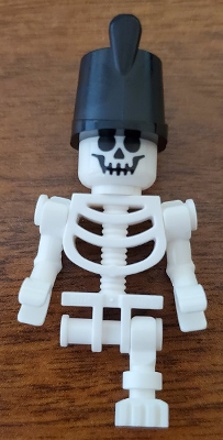Skeleton - Standard Skull, Bent Arms Horizontal Grip, Black Shako Hat, Single Leg – ЛЕГО ИДЕИ