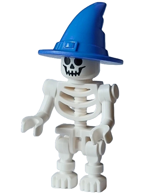 Skeleton - Standard Skull, Bent Arms Vertical Grip, Blue Wizard / Witch Hat – МАРКА ЛЕГО