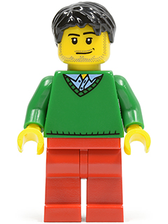 Green V-Neck Sweater, Red Legs, Black Short Tousled Hair, Smirk and Stubble Beard – ПРАЗНИЦИ И СЪБИТИЯ
