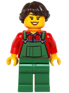 Overalls Farmer Green, Dark Brown French Braided Female Hair – ПРАЗНИЦИ И СЪБИТИЯ