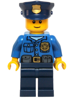 Police - Gold Badge, Police Hat, Black Eyebrows, Smile – ПРАЗНИЦИ И СЪБИТИЯ