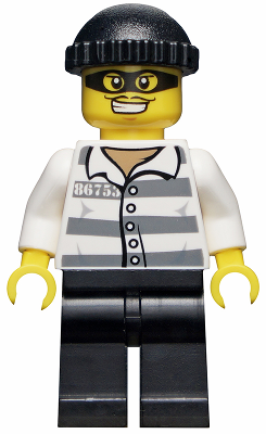 Police - Jail Prisoner 86753 Prison Stripes, Black Knit Cap, Mask – ПРАЗНИЦИ И СЪБИТИЯ