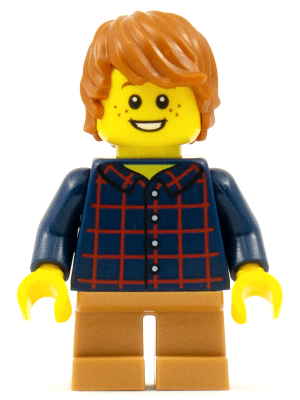 Child - Boy, Dark Blue Plaid Button Shirt, Medium Nougat Short Legs, Dark Orange Tousled Hair, Freckles – ПРАЗНИЦИ И СЪБИТИЯ