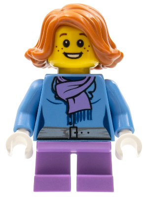 Christmas Train Ride Passenger - Medium Blue Jacket with Light Purple Scarf, Short Legs – ПРАЗНИЦИ И СЪБИТИЯ