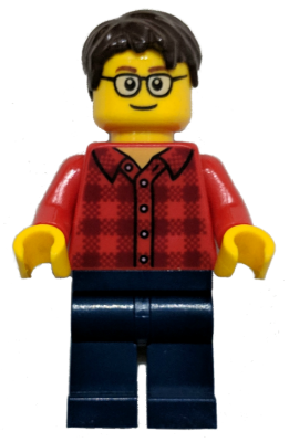 Red Plaid Flannel Shirt, Dark Blue Legs, Dark Brown Hair, Glasses – ПРАЗНИЦИ И СЪБИТИЯ