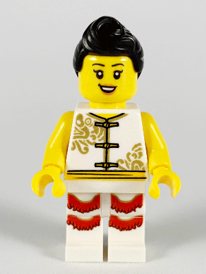 Woman, Lion Dance, White Shirt, White Legs with Red Fringe – ПРАЗНИЦИ И СЪБИТИЯ