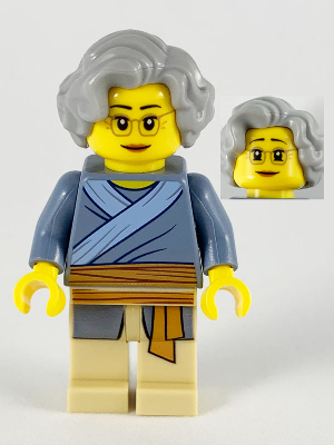 Porcelain Vendor, Female, Light Bluish Gray Hair, Glasses, Sand Blue Tunic, Medium Nougat Sash, Tan Legs – ПРАЗНИЦИ И СЪБИТИЯ