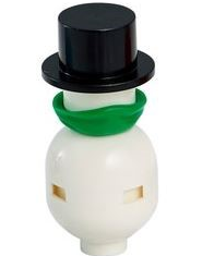 Snowman - Top Hat and Green Scarf – ПРАЗНИЦИ И СЪБИТИЯ