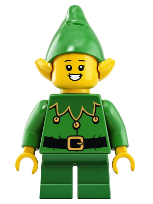 Elf - Green Scalloped Collar with Bells, Open Mouth Smile – ПРАЗНИЦИ И СЪБИТИЯ