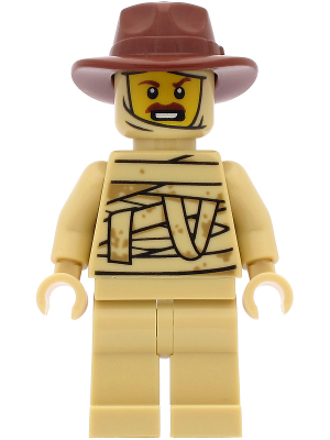 Tractor Driver - Tan Mummy Costume, Reddish Brown Fedora Hat – ПРАЗНИЦИ И СЪБИТИЯ