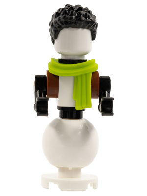Snowman - Black Hair, Lime Scarf – ПРАЗНИЦИ И СЪБИТИЯ