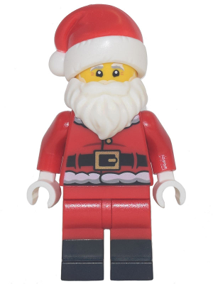 Santa - Red Fur Lined Jacket with Button and Plain Back, Red Legs with Black Boots, White Bushy Moustache and Beard – ПРАЗНИЦИ И СЪБИТИЯ