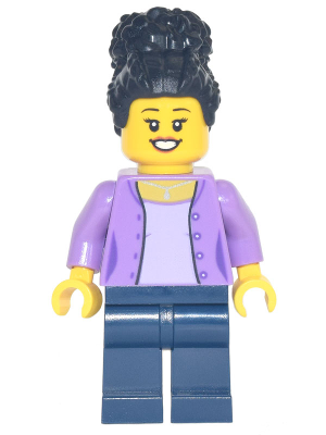 Mom - Medium Lavender Jacket, Dark Blue Legs, Black Coiled Hair – ПРАЗНИЦИ И СЪБИТИЯ