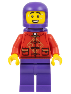 Lunar New Year Parade Participant - Male, Red Tang Shirt, Dark Purple Legs, Space Helmet, and Air Tanks – ПРАЗНИЦИ И СЪБИТИЯ