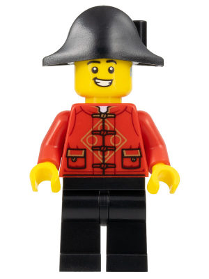 Lunar New Year Parade Participant - Male, Red Tang Shirt, Black Legs, Pirate Bicorne Hat – ПРАЗНИЦИ И СЪБИТИЯ