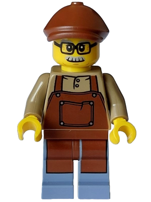 Lodge Owner - Male, Reddish Brown Apron, Sand Blue Legs, Reddish Brown Flat Cap, Moustache, Glasses – ПРАЗНИЦИ И СЪБИТИЯ