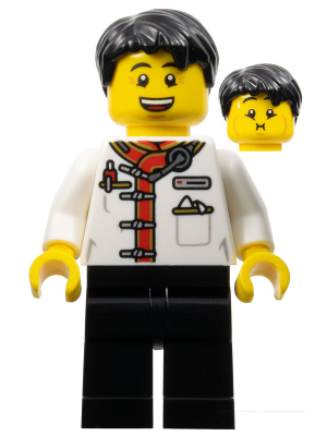 Waiter - Male, White Uniform Jacket, Black Legs, Black Hair – ПРАЗНИЦИ И СЪБИТИЯ