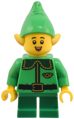 Elf - Dark Green Collar and Gold Horn, Open Mouth Smile with Freckles – ПРАЗНИЦИ И СЪБИТИЯ