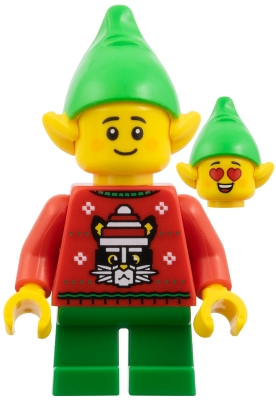 Elf - Red Holiday Sweater with Cat – ПРАЗНИЦИ И СЪБИТИЯ