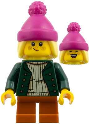 Girl - Magenta Beanie, Dark Green Jacket, Dark Orange Short Legs – ПРАЗНИЦИ И СЪБИТИЯ