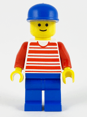 Horizontal Lines Red - Red Arms - Blue Legs, Blue Cap – ГРАДСКИ