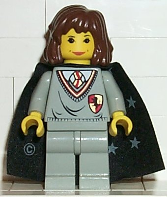 Hermione Granger - Gryffindor Shield Torso, Light Gray Legs, Black Cape with Stars – ХАРИ ПОТЪР