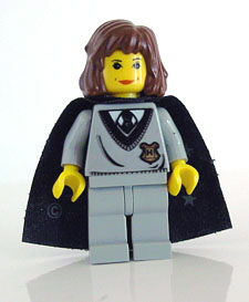 Hermione Granger - Hogwarts Torso, Light Gray Legs, Black Cape with Stars – ХАРИ ПОТЪР