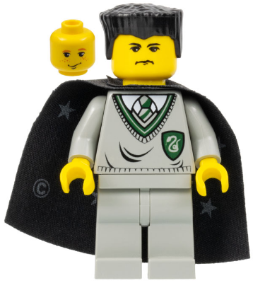 Vincent Crabbe - Light Gray Slytherin Sweater and Legs, Black Cape with Stars, Black Flat Top (Ron Weasley Transformation) – ХАРИ ПОТЪР