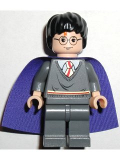 Harry Potter - Gryffindor Stripe Torso, Dark Bluish Gray Legs, Lilac Cape – ХАРИ ПОТЪР