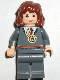 Hermione Granger - Gryffindor Stripe Torso w/ Necklace, Dark Bluish Gray Legs – ХАРИ ПОТЪР