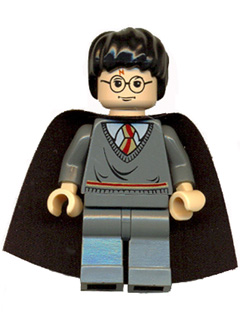 Harry Potter - Gryffindor Stripe Torso, Dark Bluish Gray Legs, Plain Black Cape – ХАРИ ПОТЪР