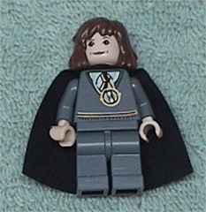 Hermione Granger - Gryffindor Stripe Torso w/ Necklace Time Turner, Dark Bluish Gray Legs, Plain Black Cape – ХАРИ ПОТЪР