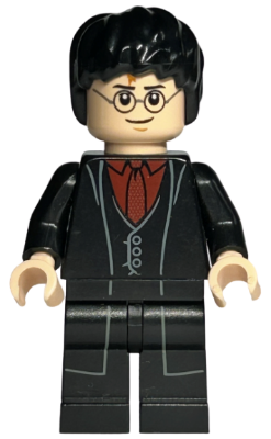 Harry Potter - Black Long Coat and Vest, Dark Red Shirt and Tie – ХАРИ ПОТЪР