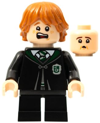 Ron Weasley - Black Slytherin Robe and Short Legs (Vincent Crabbe Transformation) – ХАРИ ПОТЪР