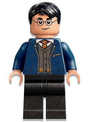 Harry Potter - Dark Blue Open Jacket over Gryffindor Cardigan Sweater, Black Legs – ХАРИ ПОТЪР