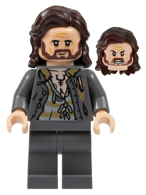 Sirius Black - Dark Brown Hair, Dark Bluish Gray Jacket over Tattered Striped Shirt, Plain Legs – ХАРИ ПОТЪР