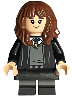 Hermione Granger - Hogwarts Robe, Black Tie, Skirt, and Short Legs with Dark Bluish Gray Stripes – ХАРИ ПОТЪР