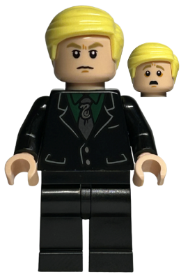 Draco Malfoy - Black Suit, Slytherin Tie, Neutral / Scared – ХАРИ ПОТЪР