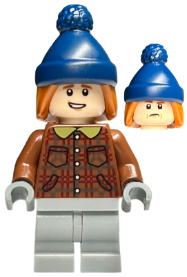 Ron Weasley - Reddish Brown Plaid Jacket, Light Bluish Gray Medium Legs, Dark Orange Hair with Dark Blue Stocking Cap – ХАРИ ПОТЪР